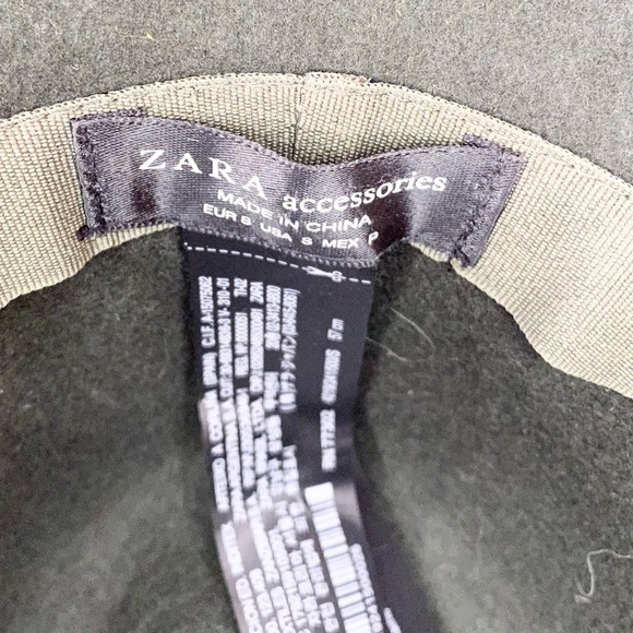 Zara Green Wool Blend Fedora - Picture 8 of 14